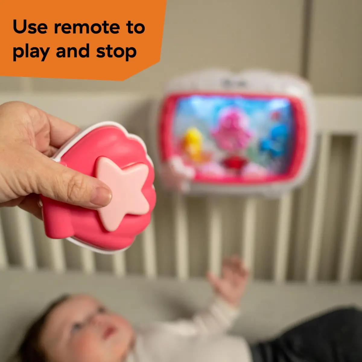 Baby Einstein Sea Dreams Soother Musical Crib Toy and Sound Machine, Pink, 25+ Min Melodies | Ages 0 Months+ - view 8