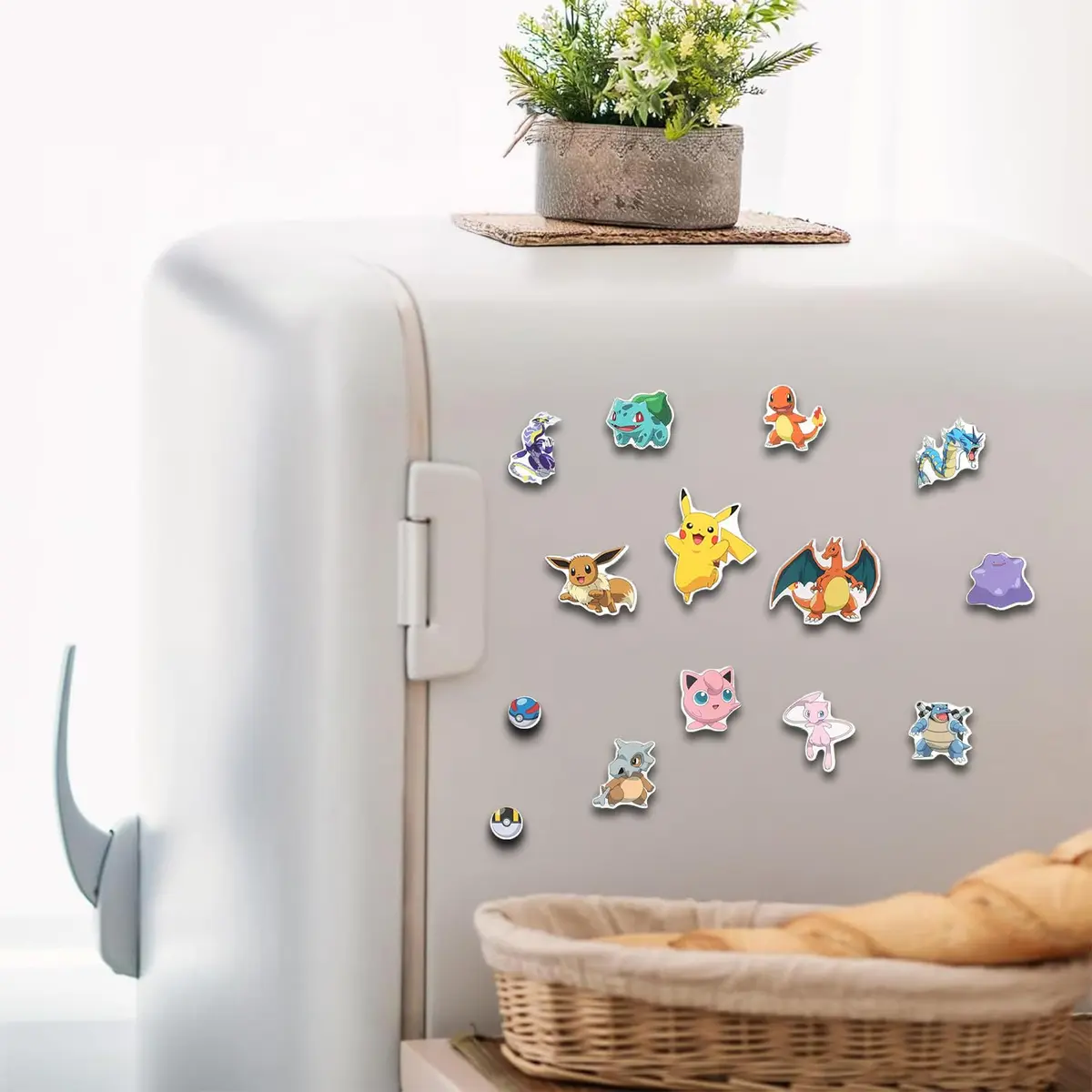 Pokémon Refrigerator Magnet Set - Bundle with 36 Magnets for Toddlers & Kids | Colorful Learning Toys - view 3