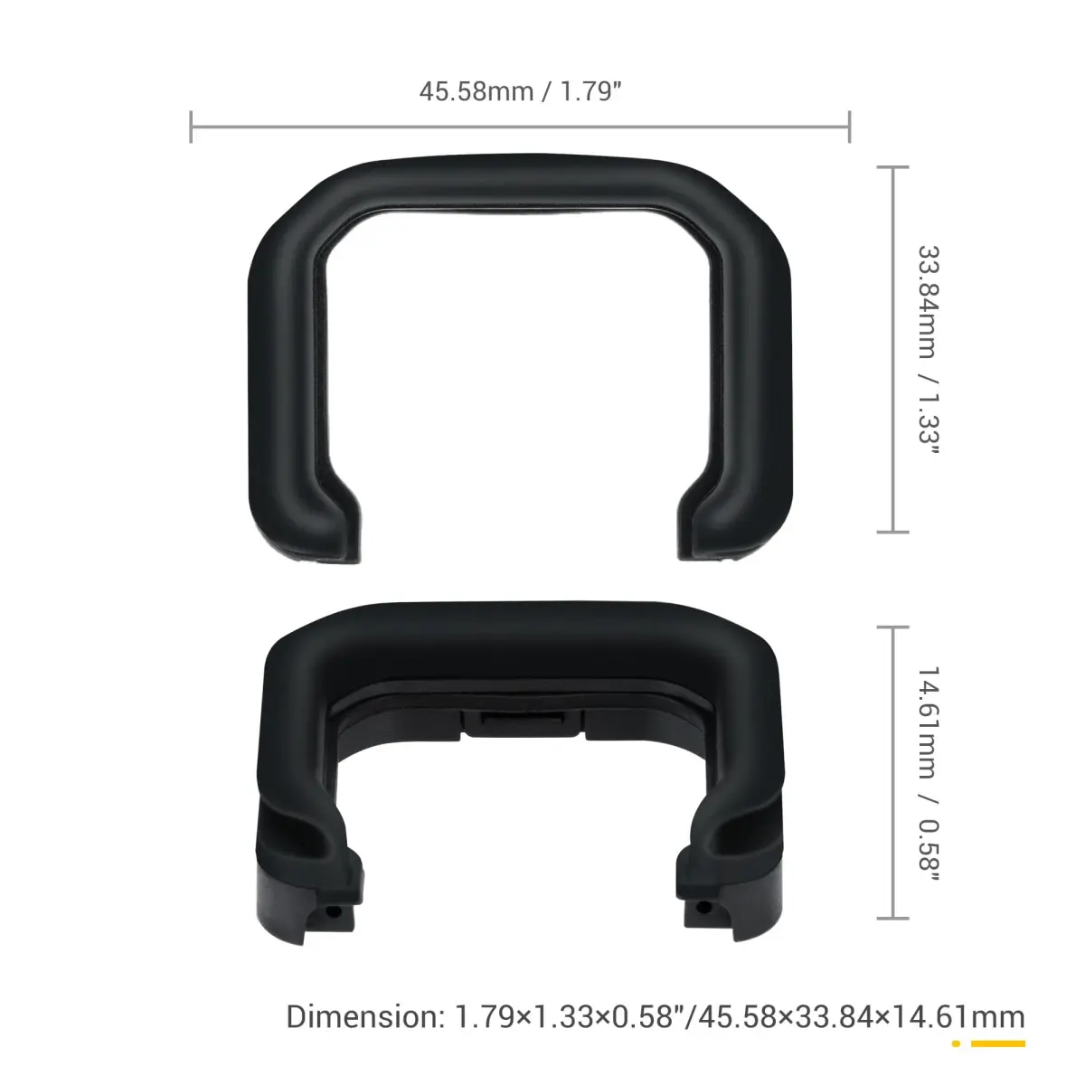 JJC R5 Mark II Eyecup for Canon EOS R5 Mark II Camera | Soft Silicone Viewfinder Protector - view 6