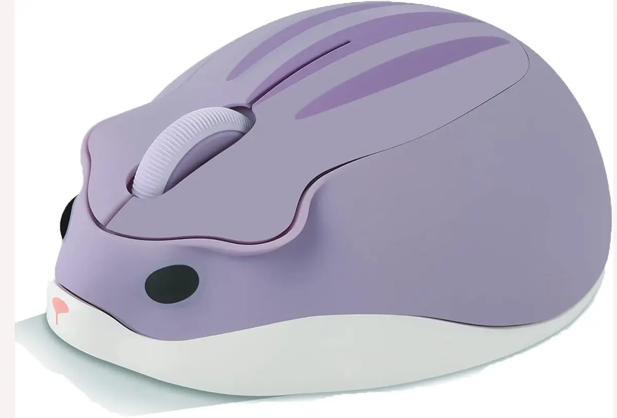 SHARE SUNSHINE Cute Hamster Wireless Mouse | 1200 DPI Optical, Silent Click, Portable USB Receiver - main product image