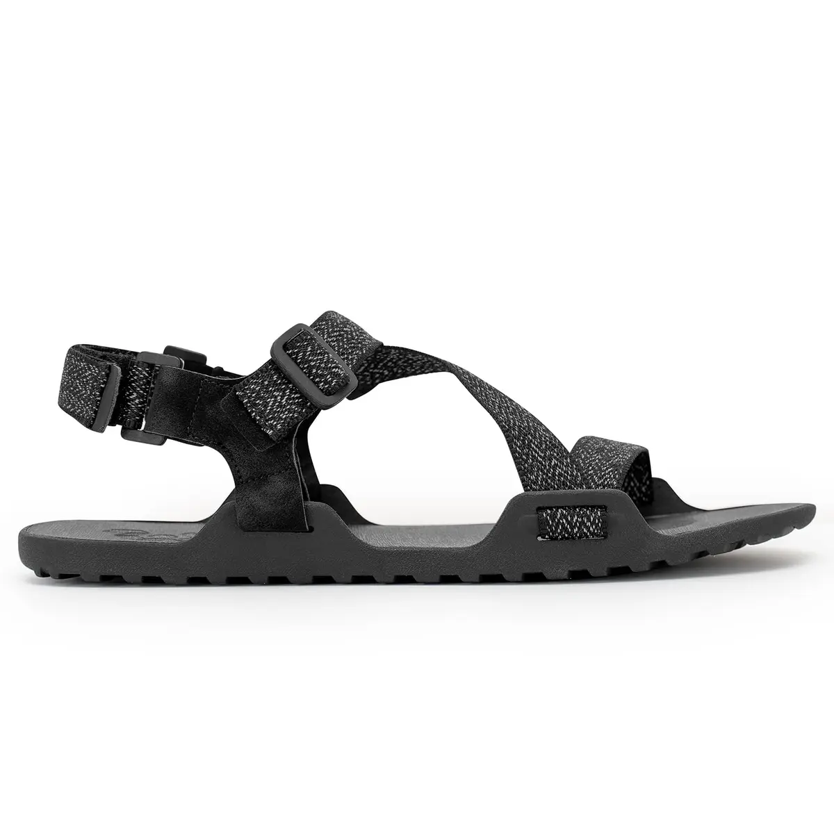 FEFELUIS Men's Wide Barefoot Sandals - Minimalist | Zero Drop | Ultralight Trail Running Hiking Sandals Adjustable Black Size 12 - view 3