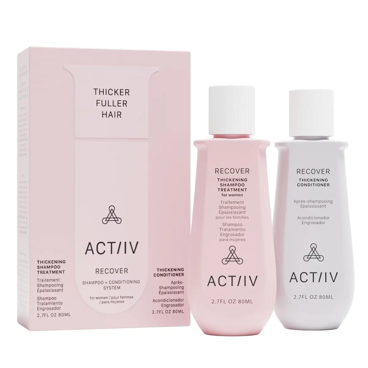 ACTIIV Recover Travel Duo for Women | Fuller Hair in 90 Days (5.4 Fl Oz) - main product image