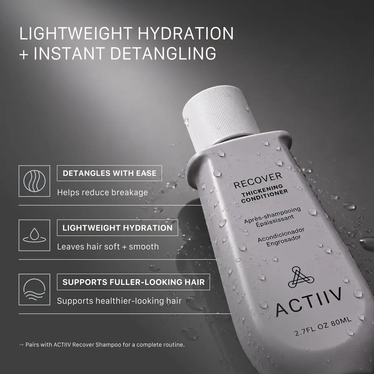 ACTIIV Recover Travel Duo for Women | Fuller Hair in 90 Days (5.4 Fl Oz) - view 3