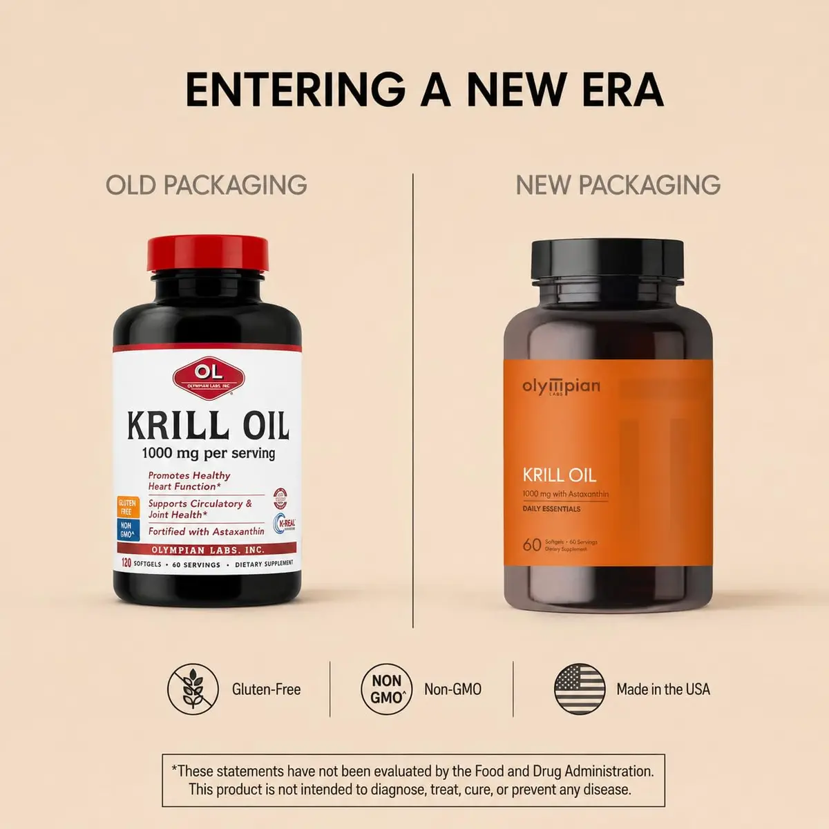 Olympian Labs Antarctic Krill Oil 1000mg with Astaxanthin, 120 Softgels | Phospholipid Omega-3 for Heart & Brain - view 7