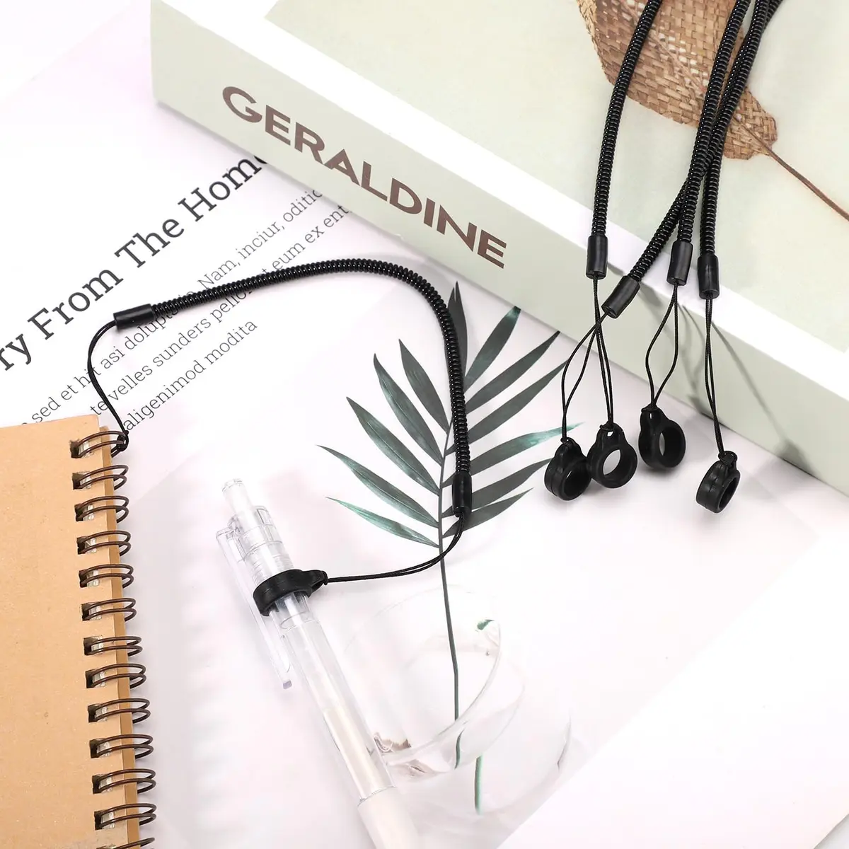 Tinoaly 10pcs Elastic Pen Lanyards with Silicone Rings 25cm (9.84 inch) | Secure Stylus Tether for Tablets - view 6