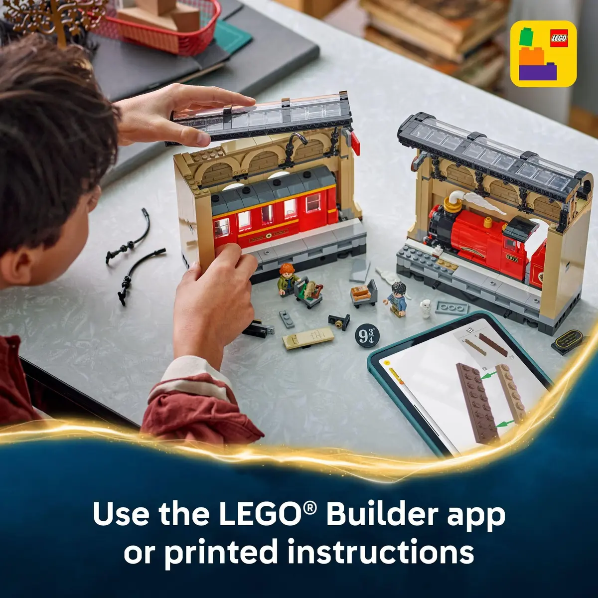 LEGO Harry Potter Book Nook: Hogwarts Express Building Set - Bedroom Shelf Decor for Kids 10+ | Magical Wizarding Scene - view 6