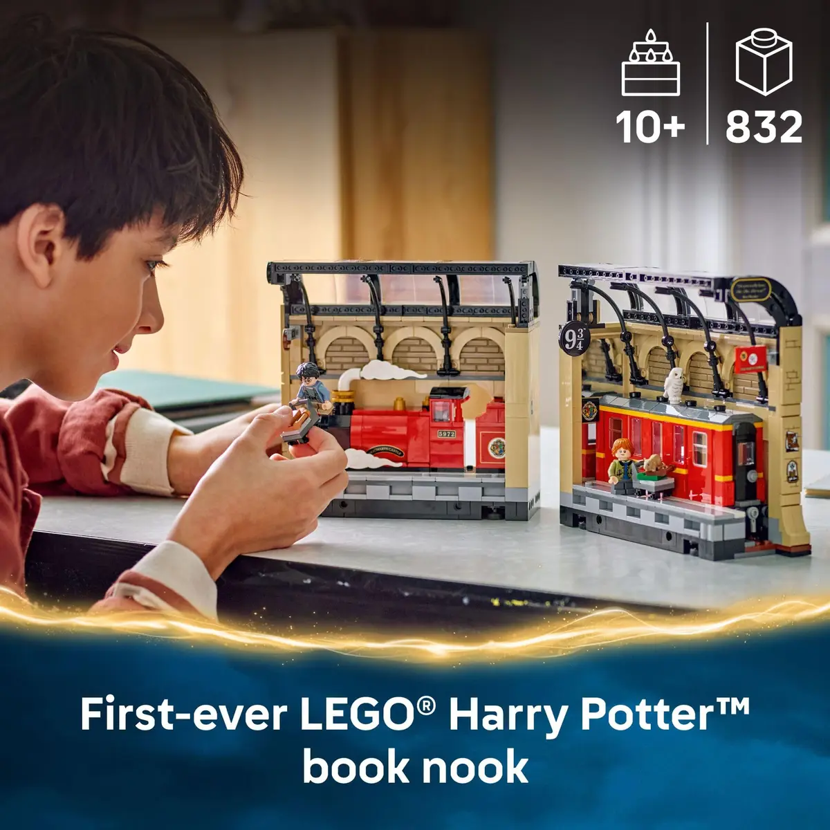 LEGO Harry Potter Book Nook: Hogwarts Express Building Set - Bedroom Shelf Decor for Kids 10+ | Magical Wizarding Scene - view 2