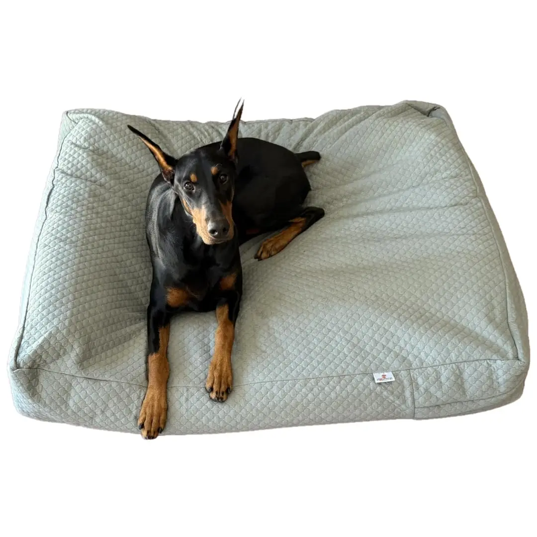 4Knines Quilted Dog Bed Cover XL | Waterproof Heavy-Duty Washable Fog - main product image