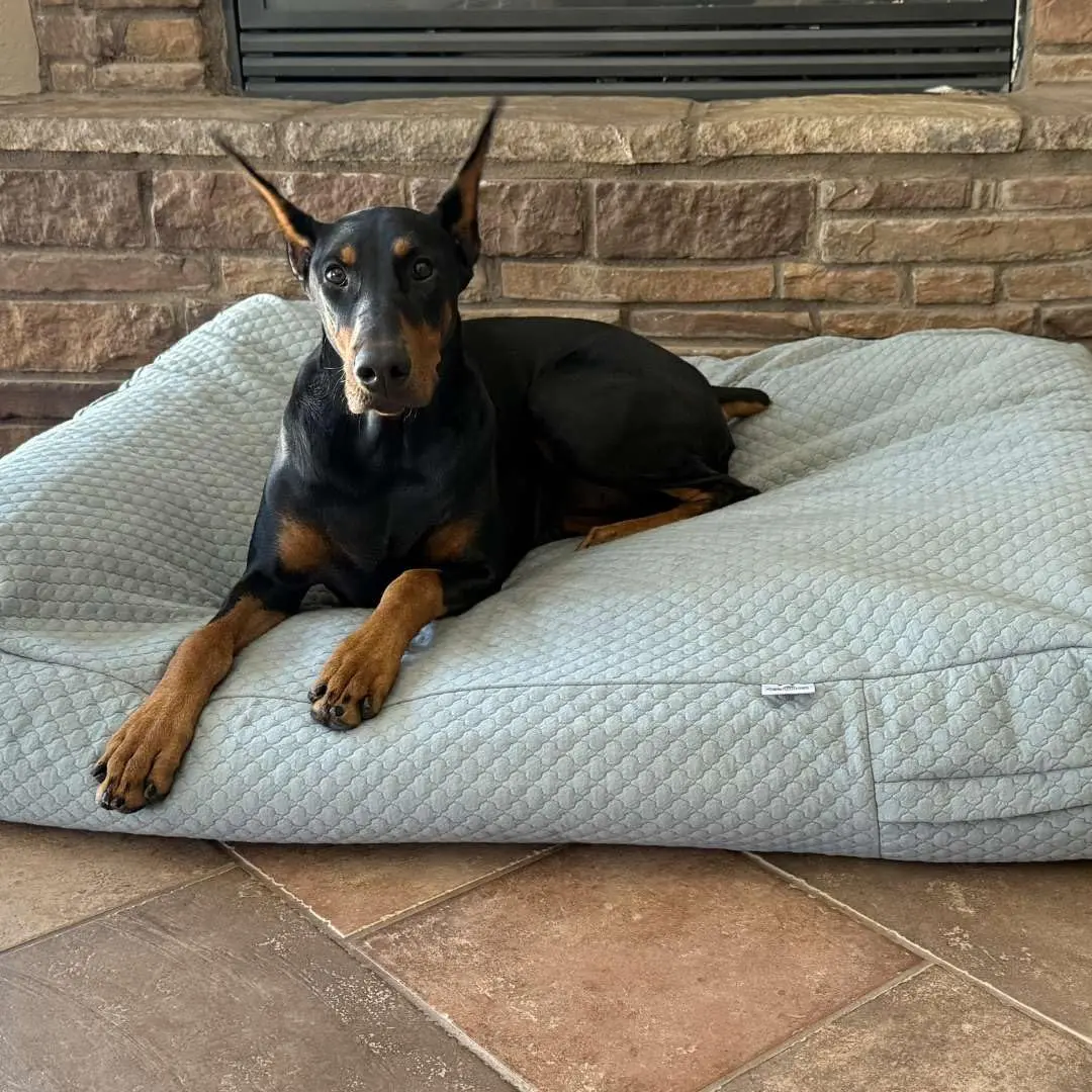 4Knines Quilted Dog Bed Cover XL | Waterproof Heavy-Duty Washable Fog - view 2