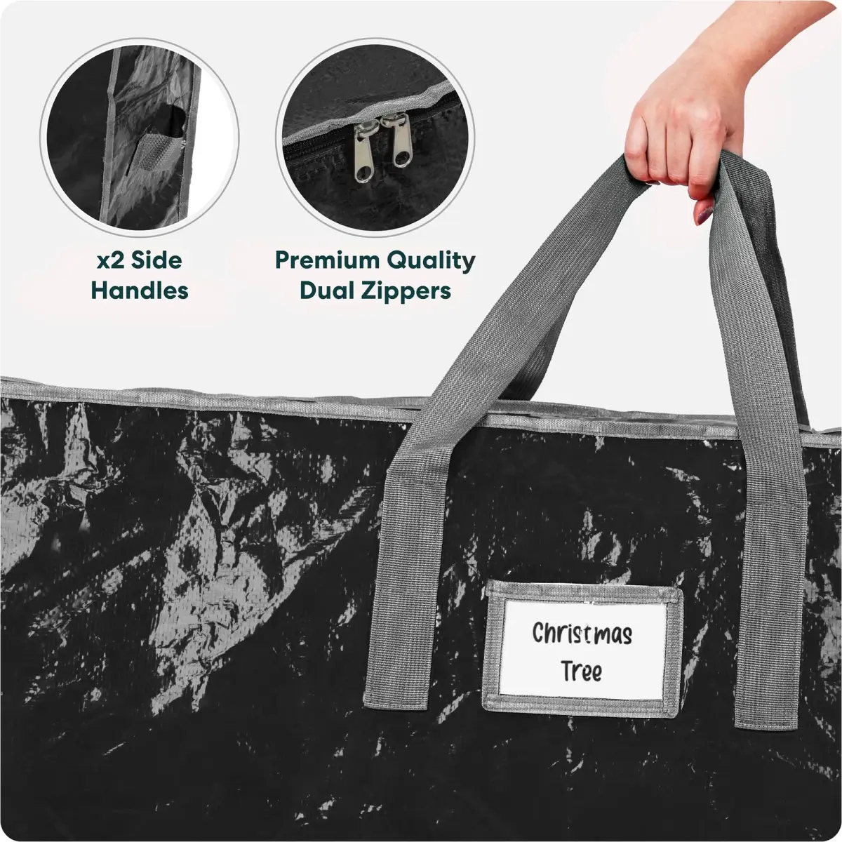 Handy Laundry Christmas Tree Storage Bag 9 Ft Heavy Duty Waterproof | Protects Against Dust, Moisture, and Pests - view 6