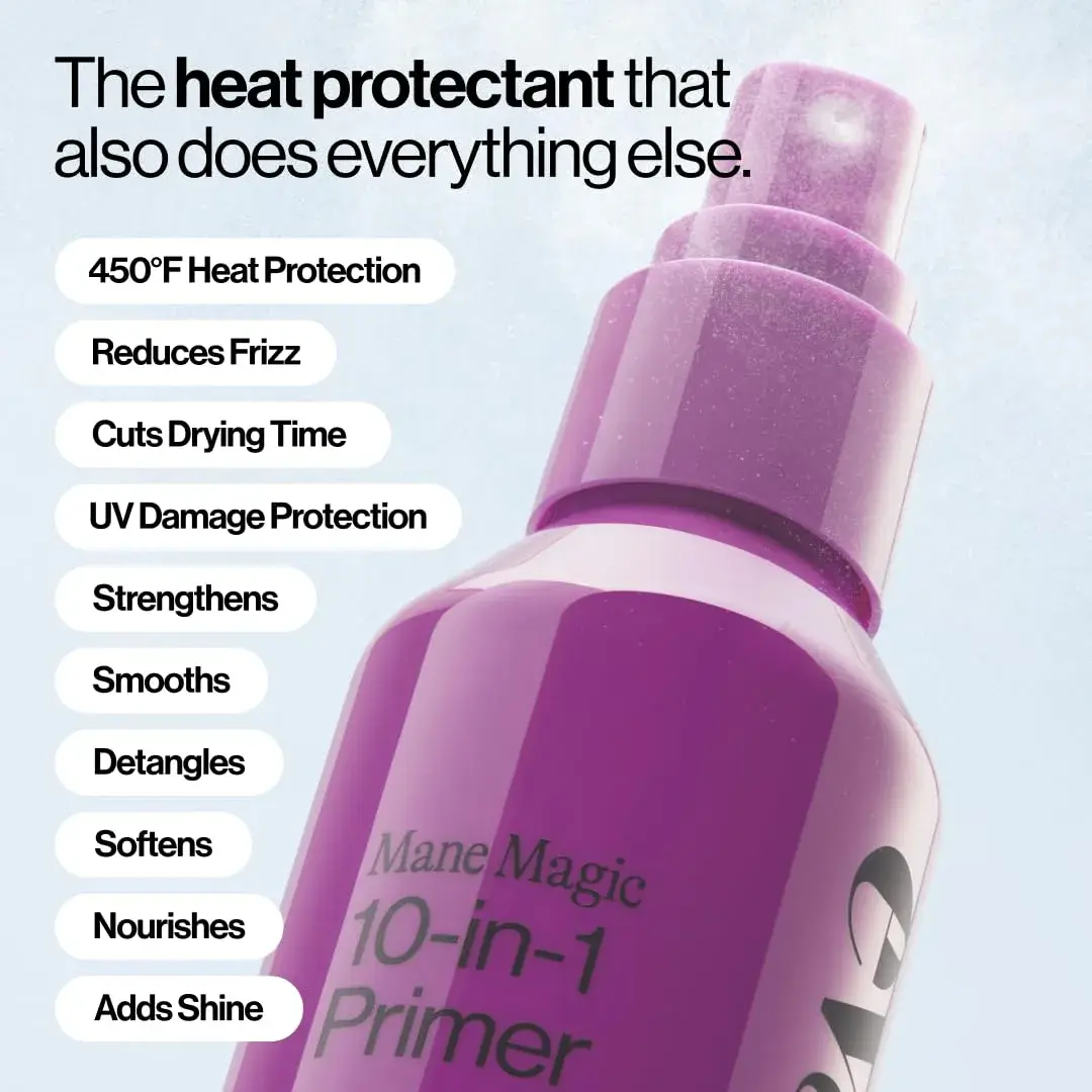 EVA·NYC Mane Magic 10-in-1 Heat Protectant Primer 177ml (5.9 fl oz) | Protects Hair from Heat Up to 450°F - view 2