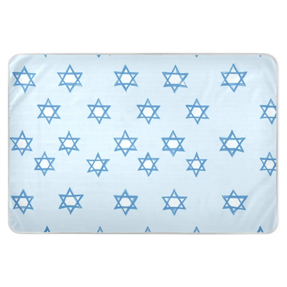 miaozhen Jewish Holiday Star of David Extra Large Reusable Training Pee Pads 52" x 34" | Soft Absorbent Potty Training Pad for Kids Adults Pets - main product image