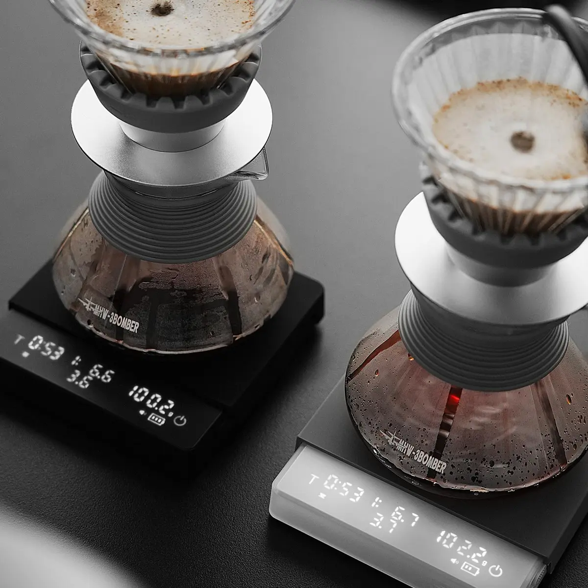 MHW-3BOMBER Upgrade 3.0 Pro Coffee Scale with Auto Timer & Real-Time Flow Rate 2000g (70.5 oz) - view 3