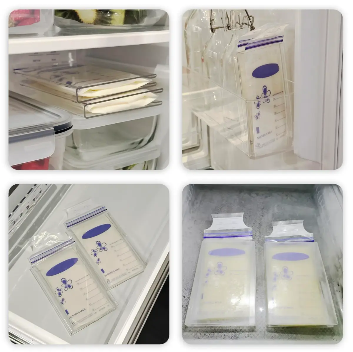 Ugotfeels 6-Pack Freeze Flat Breast Milk Storage Bag Organizer Kit | 16.0cm (6.3in) x 9.3cm (3.66in) x 2.0cm (0.78in) | BPA-Free Acrylic for Space-Saving Freezer Storage - view 6