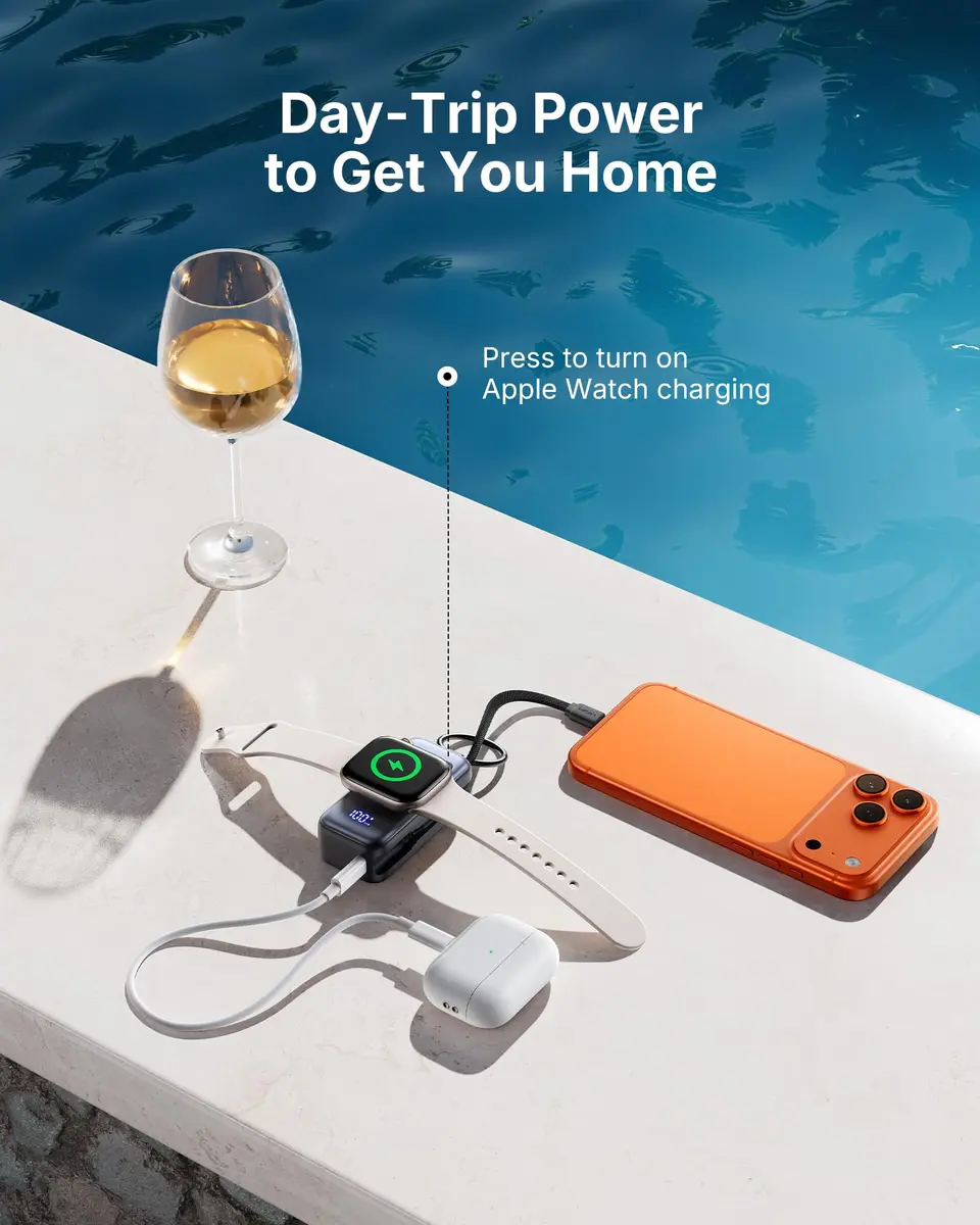 INIU SnapGo Portable Charger 5000mAh | Compact Power Bank for Apple Watch & iPhone - view 4