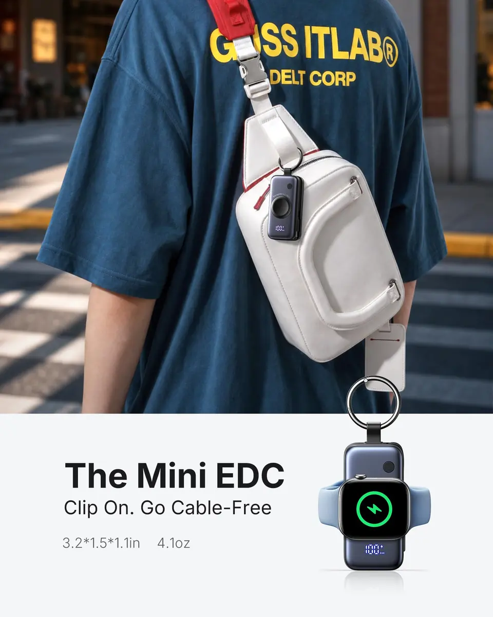 INIU SnapGo Portable Charger 5000mAh | Compact Power Bank for Apple Watch & iPhone - view 2