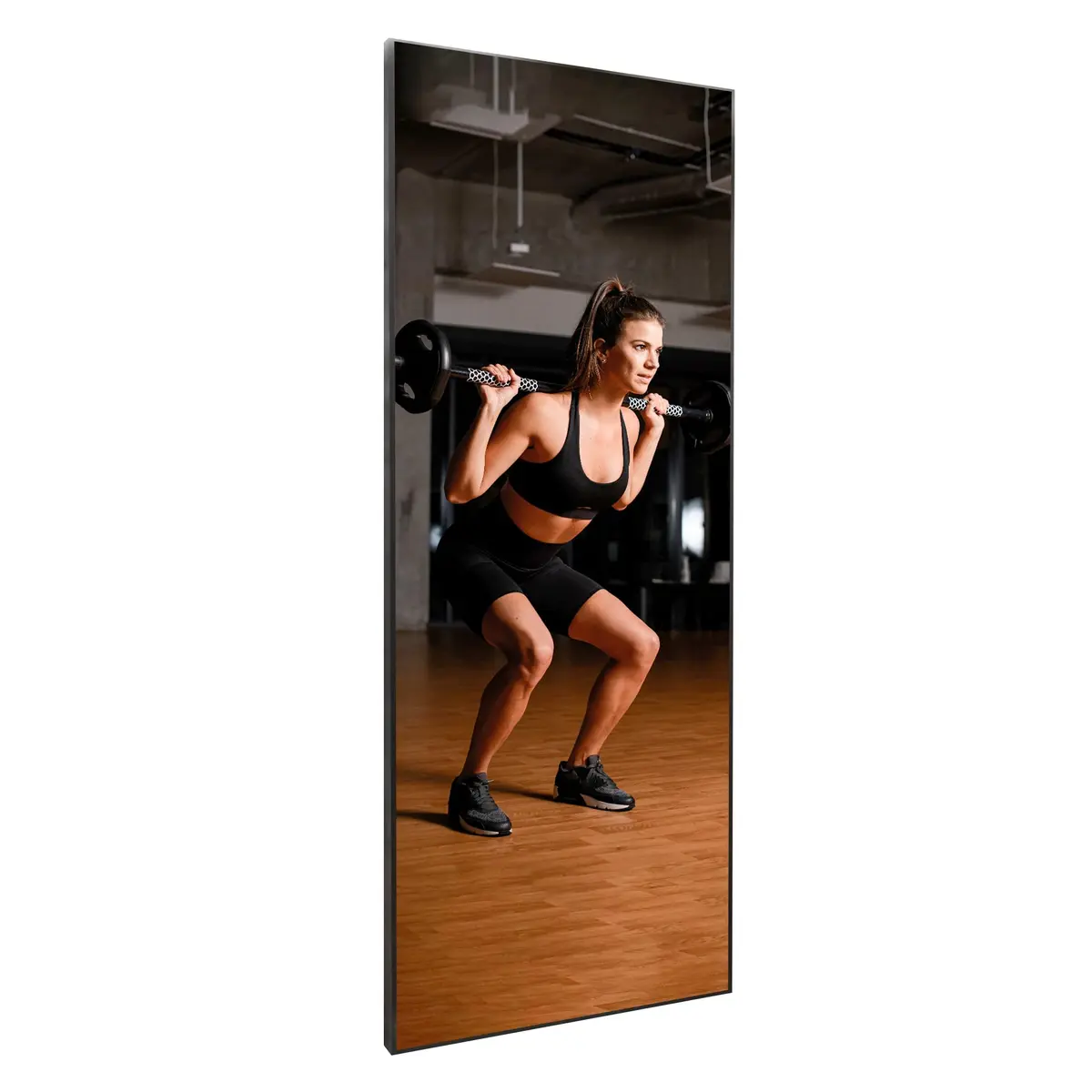 Fab Glass and Mirror Full Length Gym Mirror 36" x 72" Gold | Shatterproof, Unbreakable, Lightweight - main product image