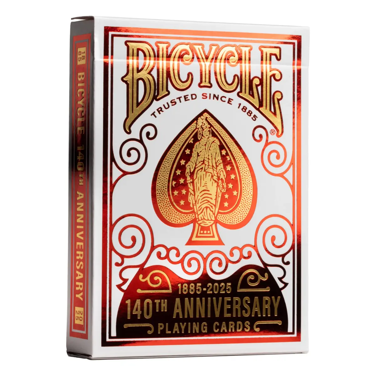 Bicycle 140th Anniversary Playing Cards Special Edition 1885 Design | Premium Collectible Deck with Gold Metalluxe Foil - main product image