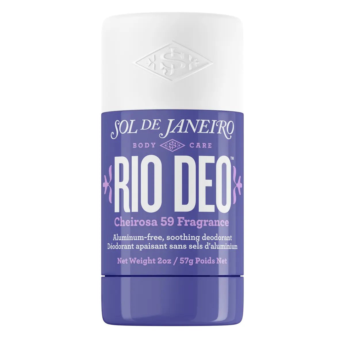 Sol de Janeiro Rio Deo - Refillable Aluminum Free Deodorant (Cheirosa 59) | Odor Elimination & Woody Scent - main product image