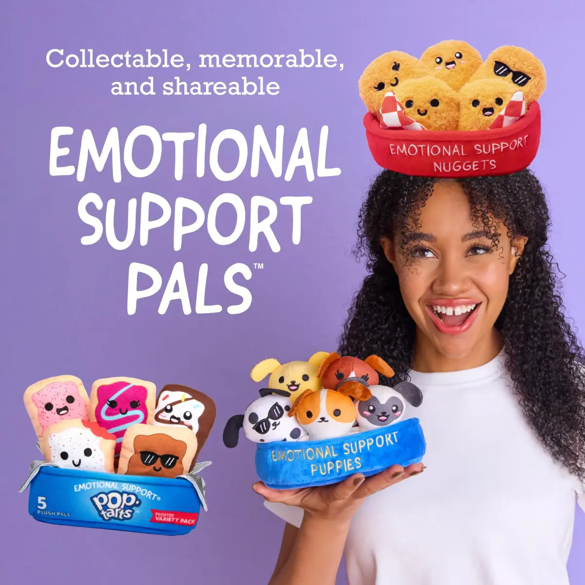 WHAT DO YOU MEME? Pop-Tarts™ Emotional Support 5 Plush Pals (5.5 x 3.2 in) | Multi - view 2
