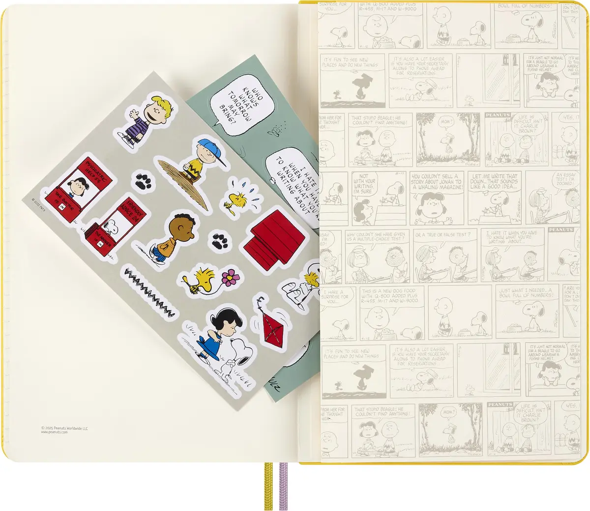 Moleskine Peanuts Patty Notebook Large 5" x 8.25" | Classic Ruled, Yellow, 176 Pages - view 6