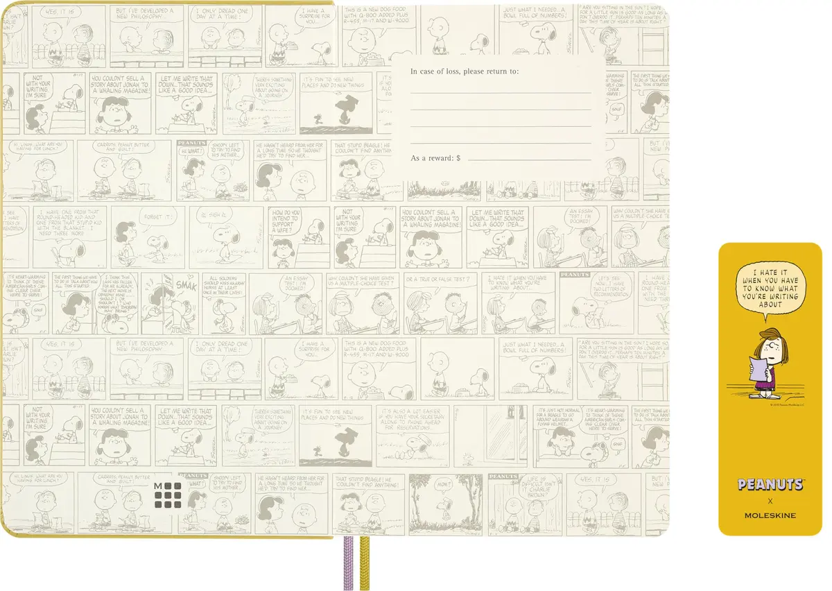 Moleskine Peanuts Patty Notebook Large 5" x 8.25" | Classic Ruled, Yellow, 176 Pages - view 2