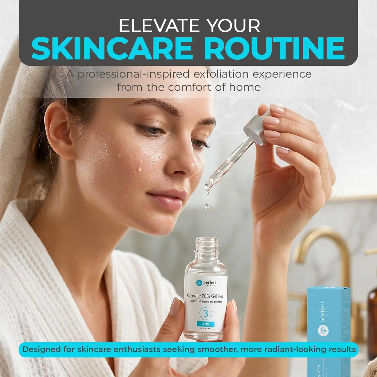 Perfect Image Glycolic Gel Peel 70% Strength for Experienced Users, 1 Fl Oz | High-Concentration Face Exfoliant - view 2
