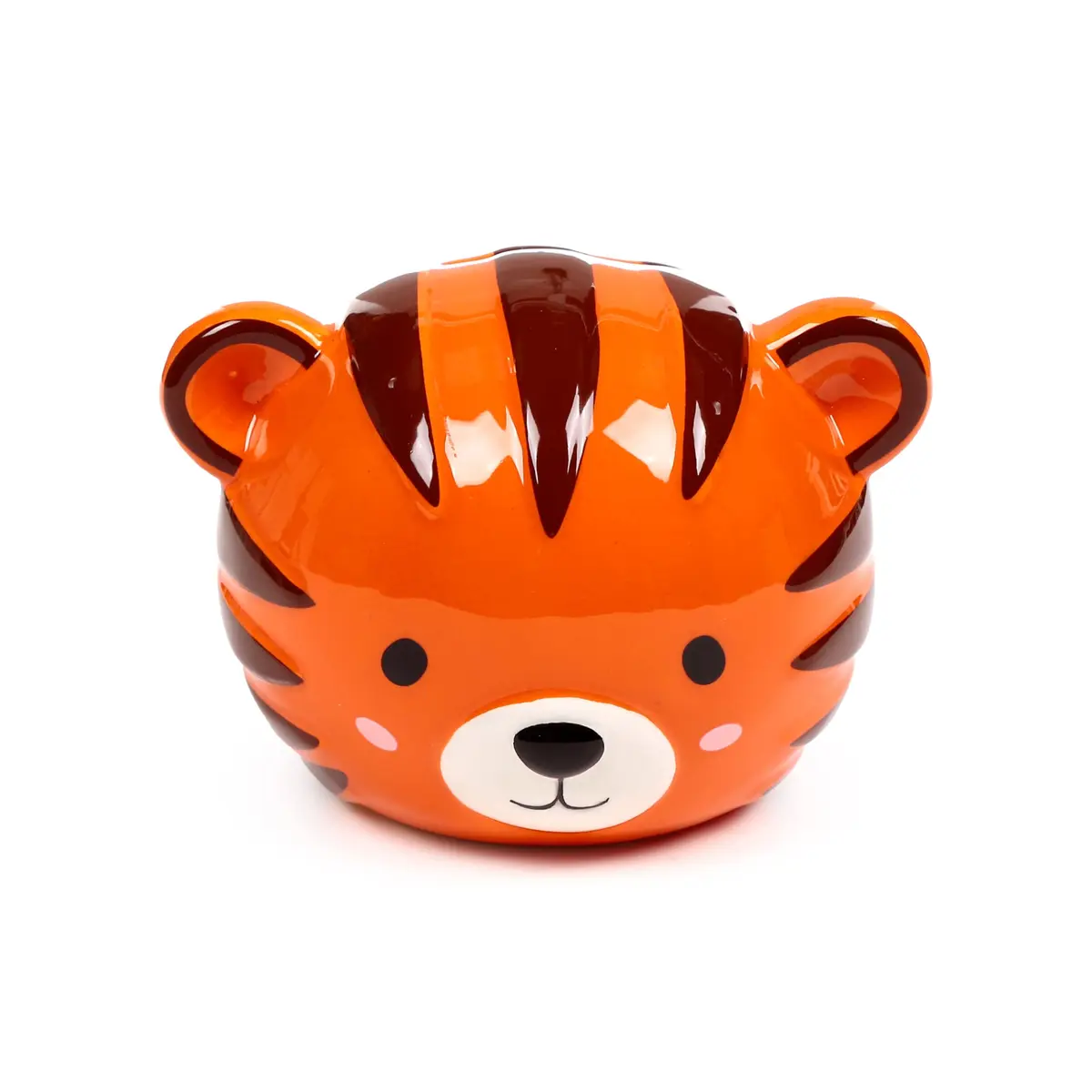 Puckator Kids Ceramic Money Box - Alfie The Tiger Cute Animals Hinged Money Box | Eye-Catching Animal Design for Kids - view 5