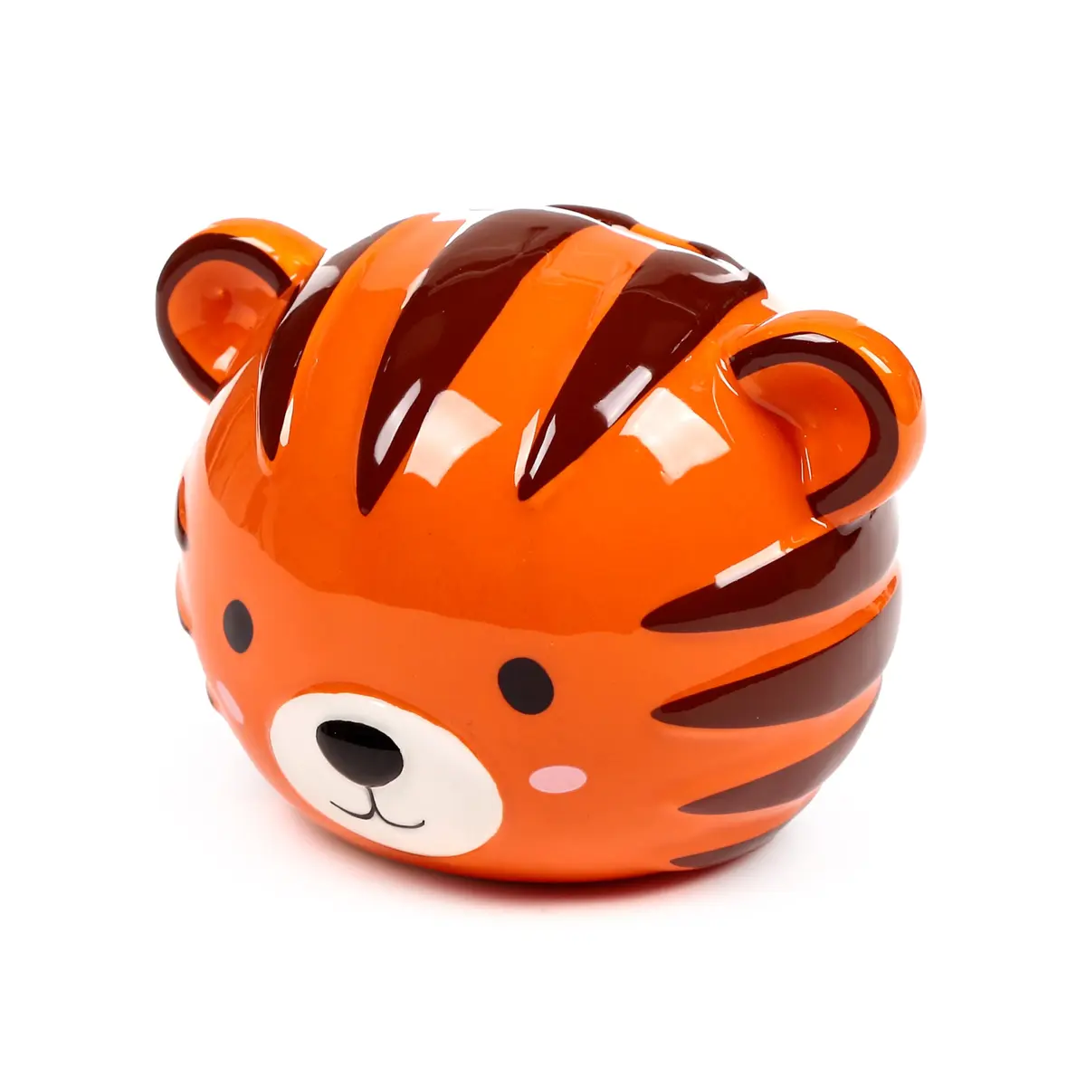 Puckator Kids Ceramic Money Box - Alfie The Tiger Cute Animals Hinged Money Box | Eye-Catching Animal Design for Kids - view 6