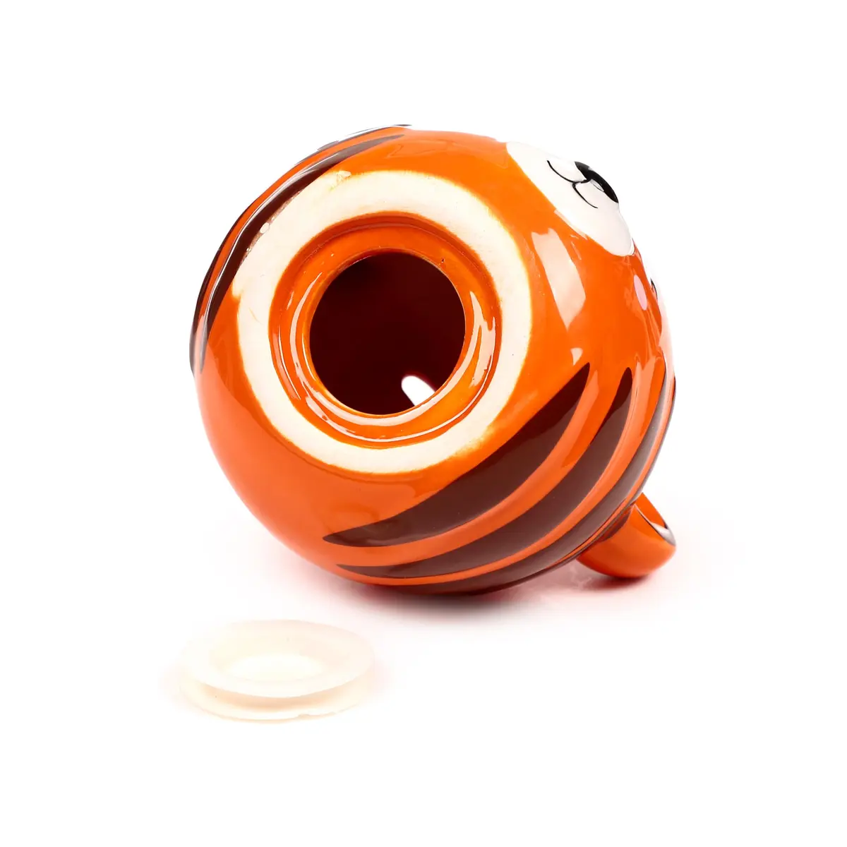 Puckator Kids Ceramic Money Box - Alfie The Tiger Cute Animals Hinged Money Box | Eye-Catching Animal Design for Kids - view 4