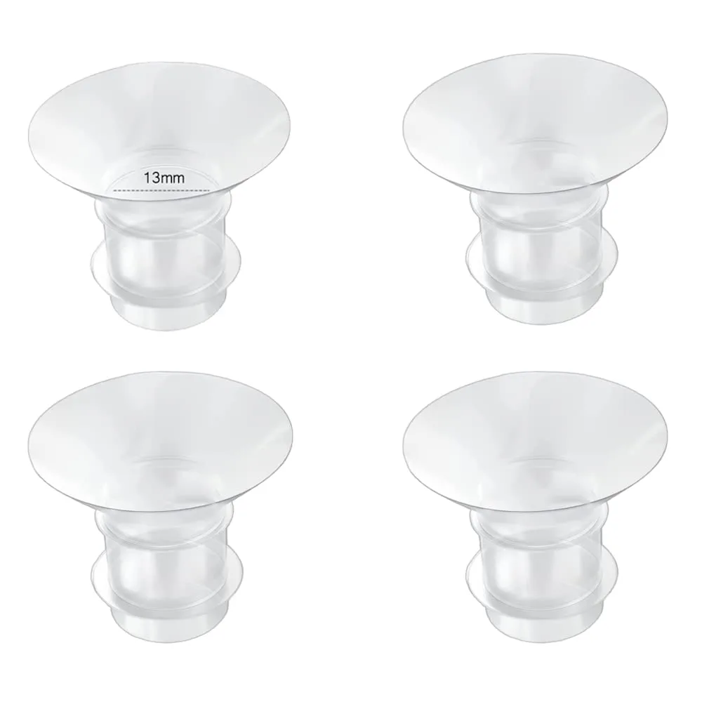 GOCROWEEN Red Flange Inserts 14mm for 24mm Shields | Reduce Nipple Tunnel Down to 14mm - main product image
