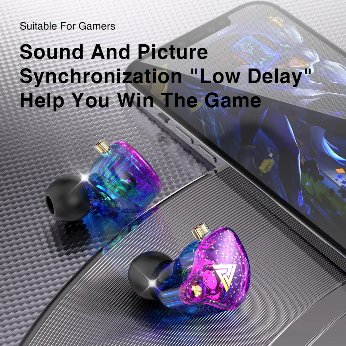 HJX QKZ AK6 Pro Wired IEM Earbuds 2PCS Colorful | 10mm Dynamic Driver, Deep Bass Sound - view 7