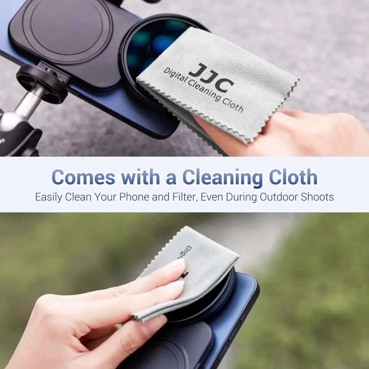 JJC 67mm ND Variable Filter with Magnetic Adapter for iPhone 16 15 14 Pro/Pro Max/Plus | ND2-128 (1-7 Stops) - view 7