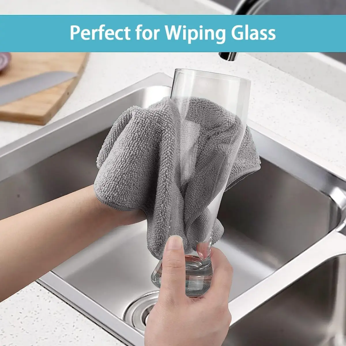 HOMEXCEL Microfiber Cleaning Cloths 150 Pack, 29cm x 29cm (11.5 x 11.5 inch) | Lint-Free & Scratch-Free for Home, Kitchen, Cars - view 6