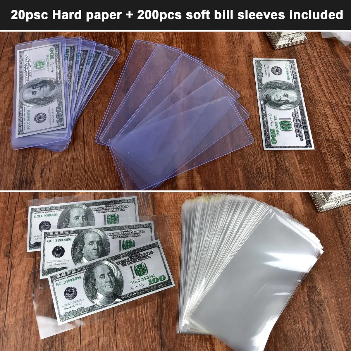 FULLCASE Coin Collector Case with 141 Capsules and 220 Currency Sleeves | Organized Coin & Currency Storage - view 6