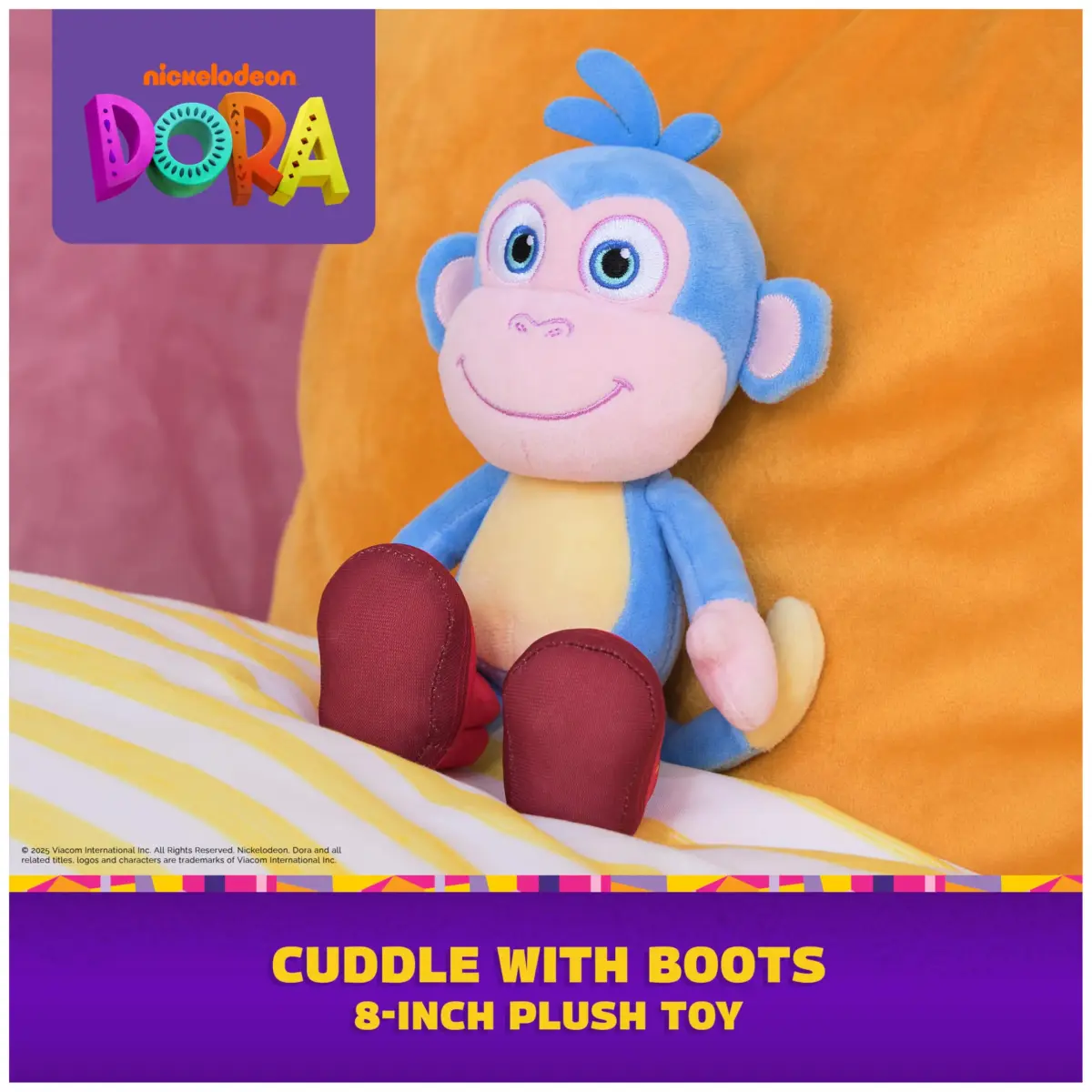 Official Dora Boots Plush Toy, 8-Inch Stuffed Animal for Ages 3+ | ASTM-Tested Educational Toy - view 2