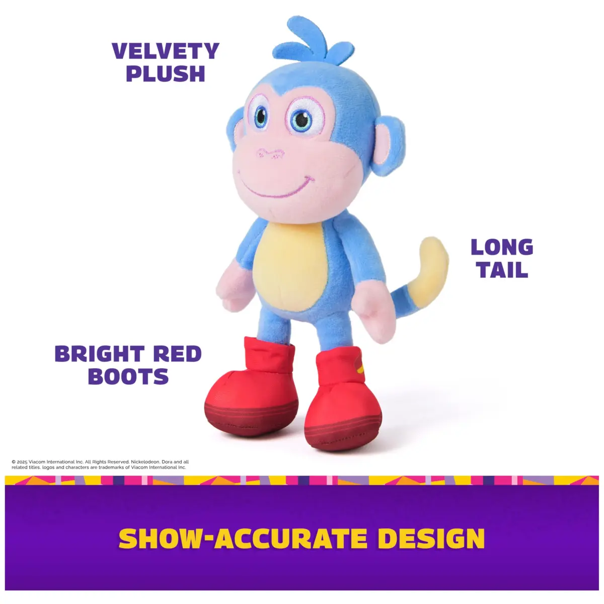 Official Dora Boots Plush Toy, 8-Inch Stuffed Animal for Ages 3+ | ASTM-Tested Educational Toy - view 3