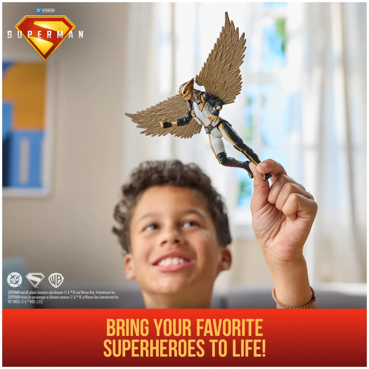 DC Comics Superman Hawk Girl Action Figure, 6-Inch | 9 Points of Articulation - view 2