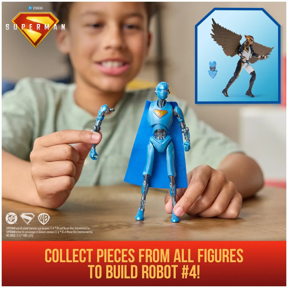 DC Comics Superman Hawk Girl Action Figure, 6-Inch | 9 Points of Articulation - view 4