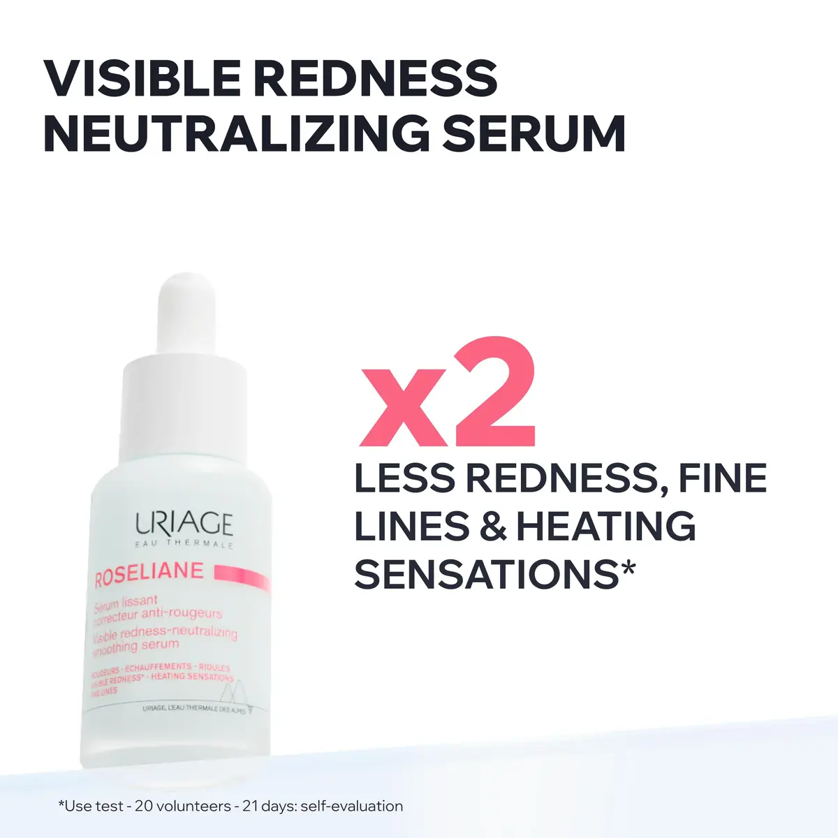 Uriage Roseliane Smoothing Serum | Calms Redness & Heating, Sensitive Skin, 1 Fl Oz - view 2