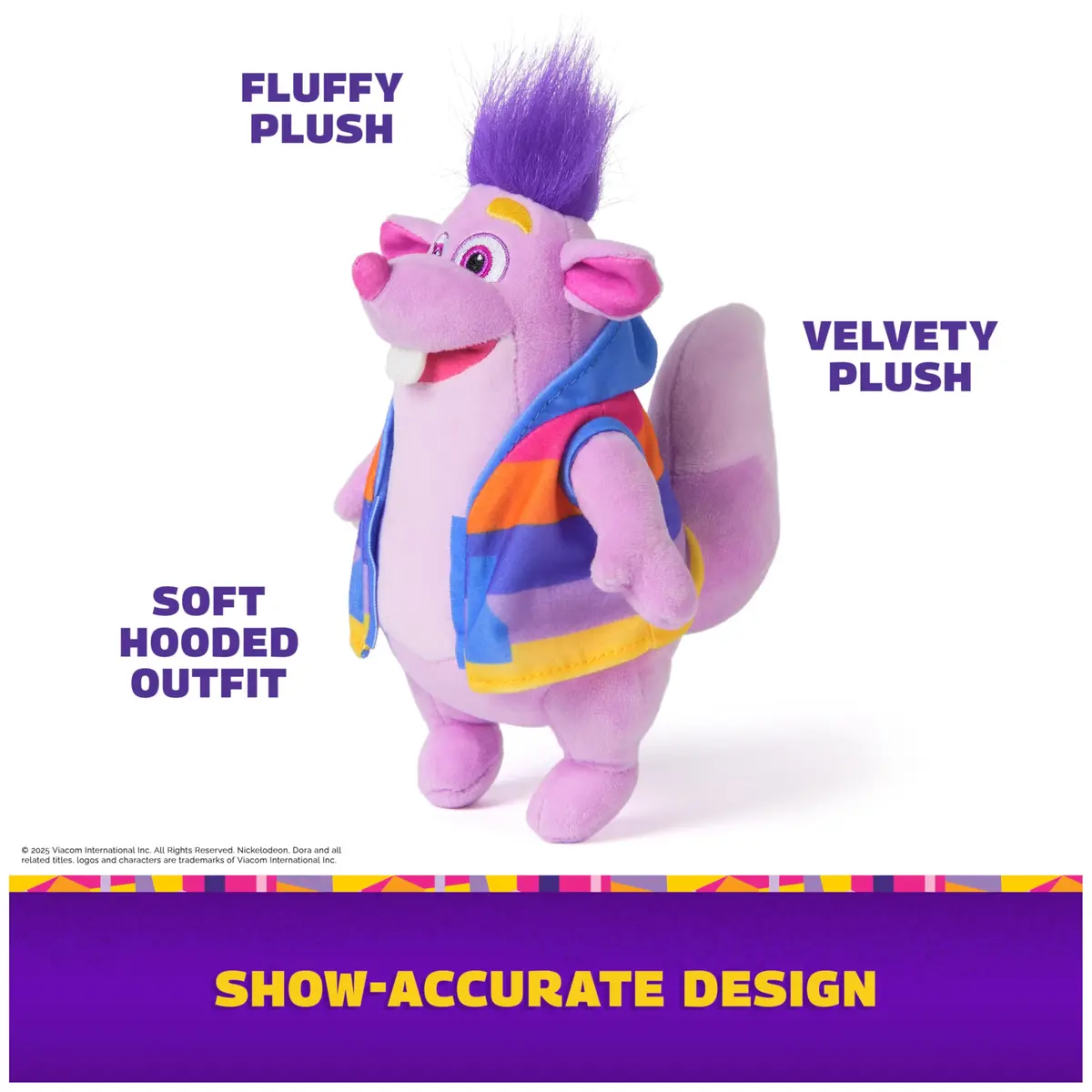 DORA Tico Plush Toy 8-Inch (20.32 cm) | Official Spin Master Stuffed Animal for Ages 3+ - view 3