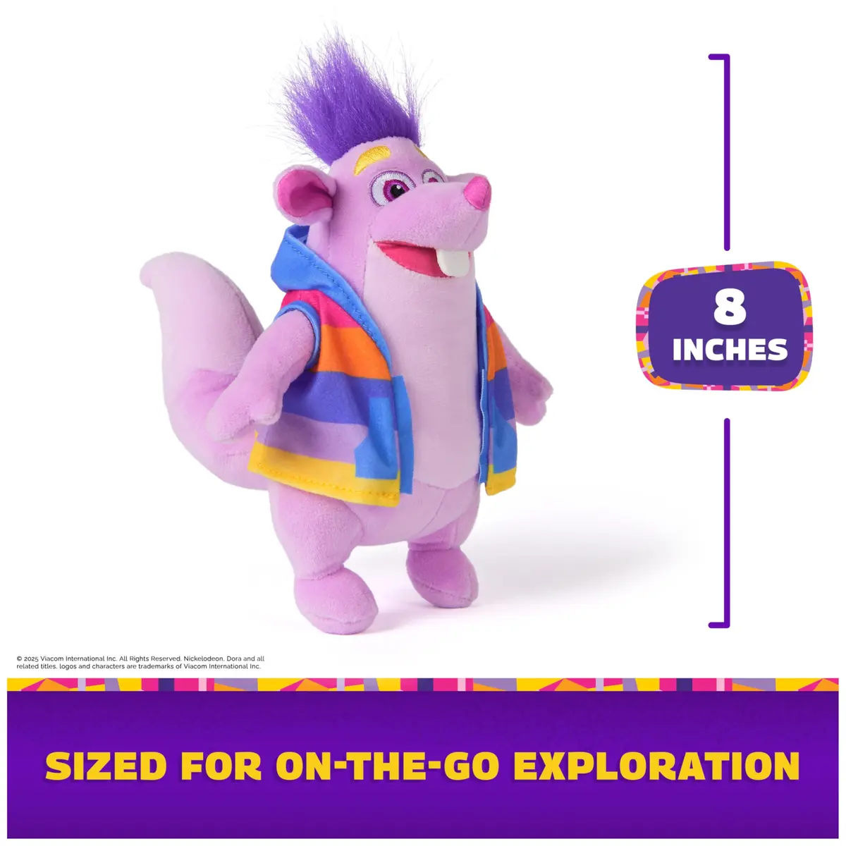 DORA Tico Plush Toy 8-Inch (20.32 cm) | Official Spin Master Stuffed Animal for Ages 3+ - view 4