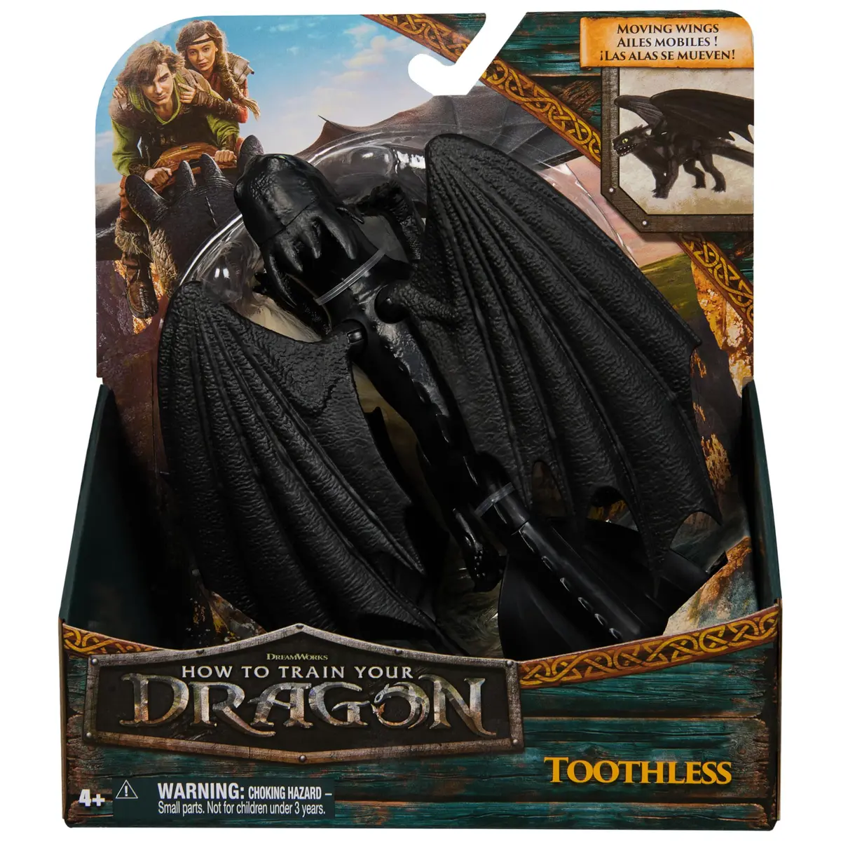 DreamWorks Dragons Toothless 9-inch Action Figure | Articulated Wings & Legs - view 2