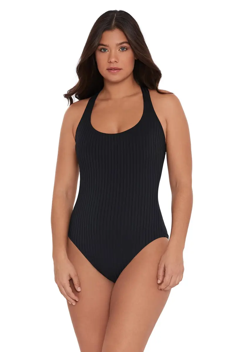 S3 Swim Women's Scoop Neck One Piece Swimsuit | 360° Smoothing, Supportive Cross-Back, All-Day Comfort - main product image
