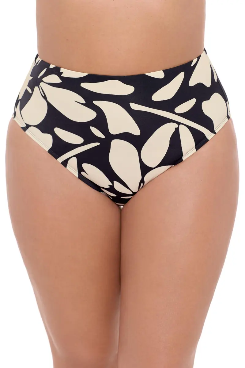 S3 Swim Women's Smoothing Classic High Waist Bikini Bottom, Bahia Floral, Large | Supportive, High Waist Coverage - main product image