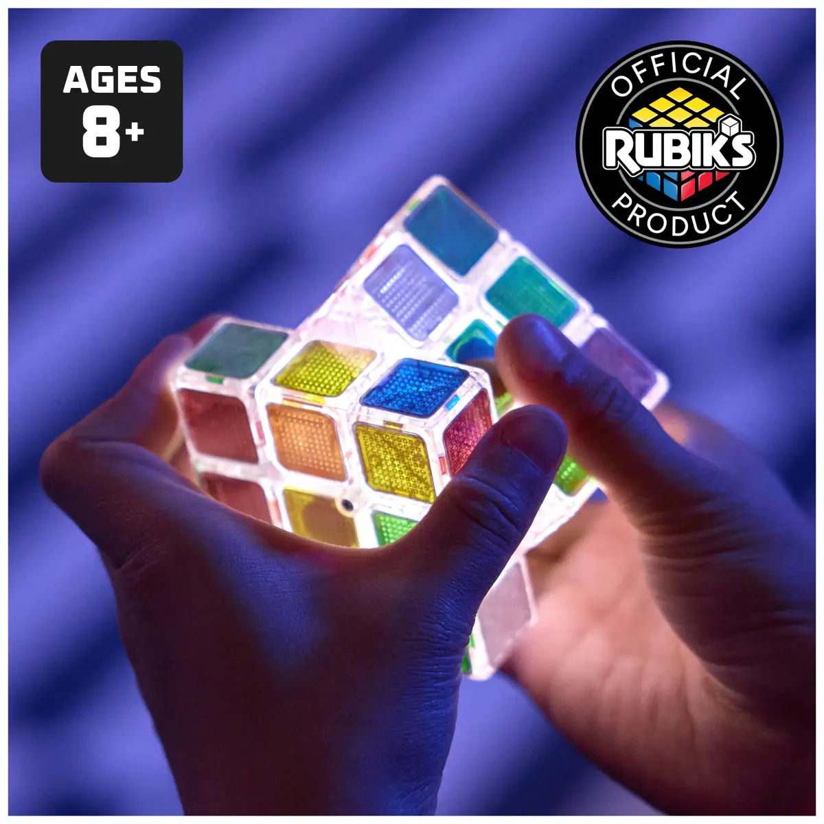 Rubik's Pulse Cube 3x3 Light-Up Electronic Puzzle Brain Teaser with 60-Second Timer | Ages 8+ - view 2
