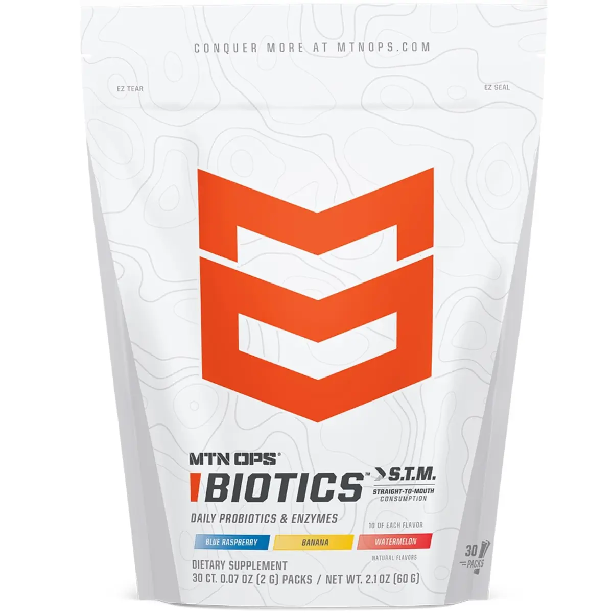 MTN OPS Biotics STM On-the-Go Probiotic for Gut Health | Gut Support & Immunity (70-120 chars) - main product image