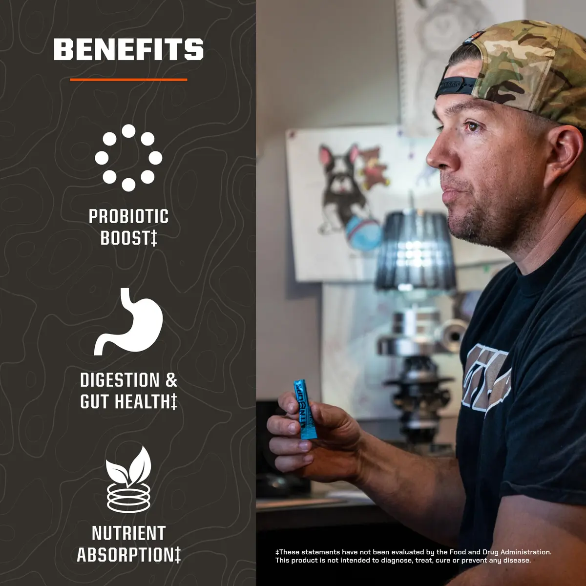 MTN OPS Biotics STM On-the-Go Probiotic for Gut Health | Gut Support & Immunity (70-120 chars) - view 6