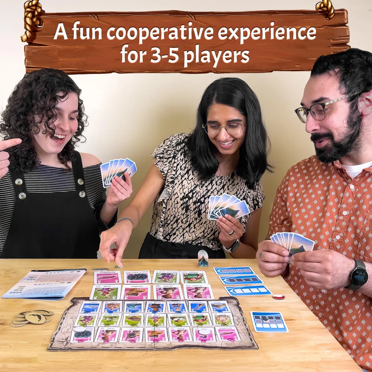 Thames & Kosmos The Crew: Family Adventure - Marooned in Paradise Cooperative Card Game 2-5 Players | Ages 8+ - view 2