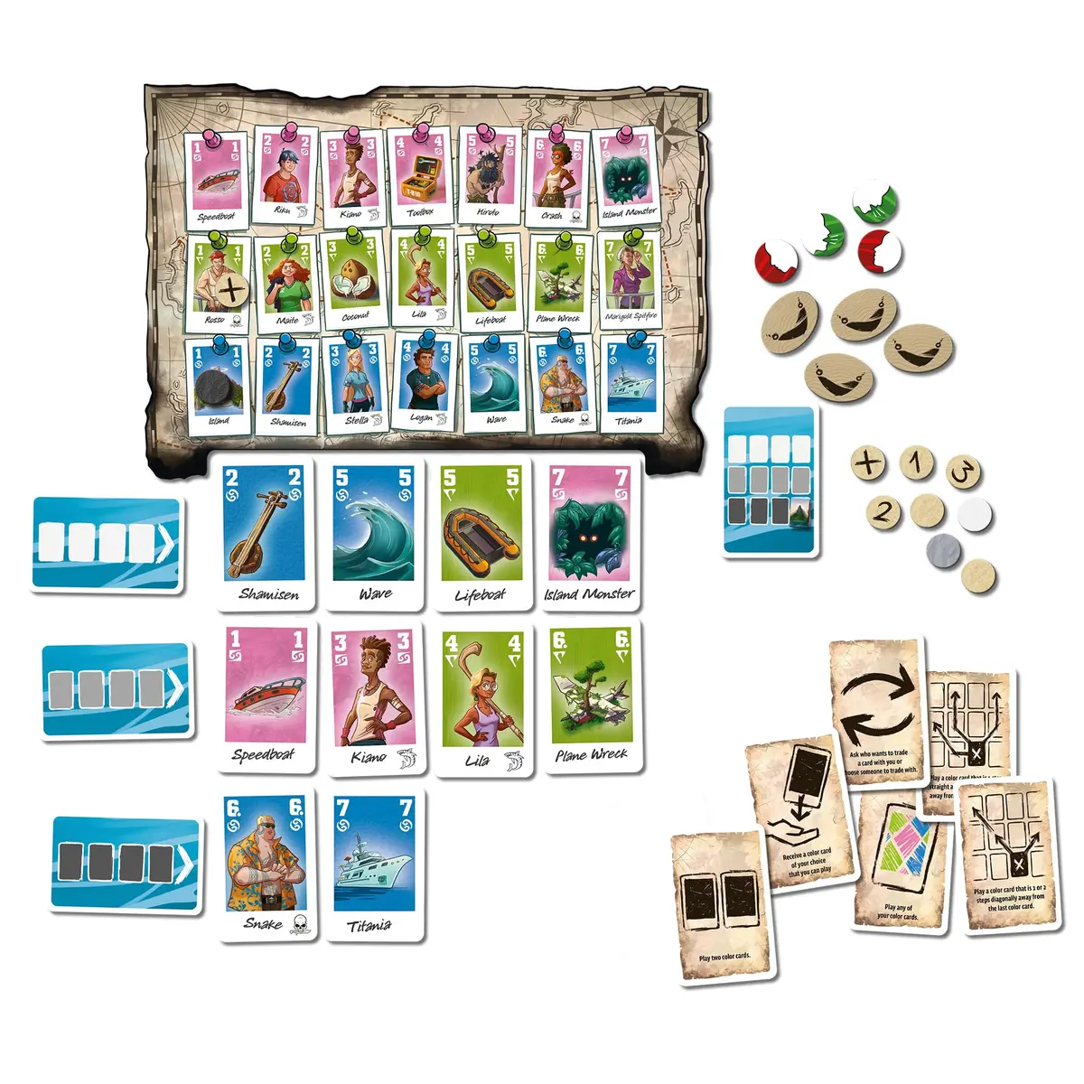 Thames & Kosmos The Crew: Family Adventure - Marooned in Paradise Cooperative Card Game 2-5 Players | Ages 8+ - view 3